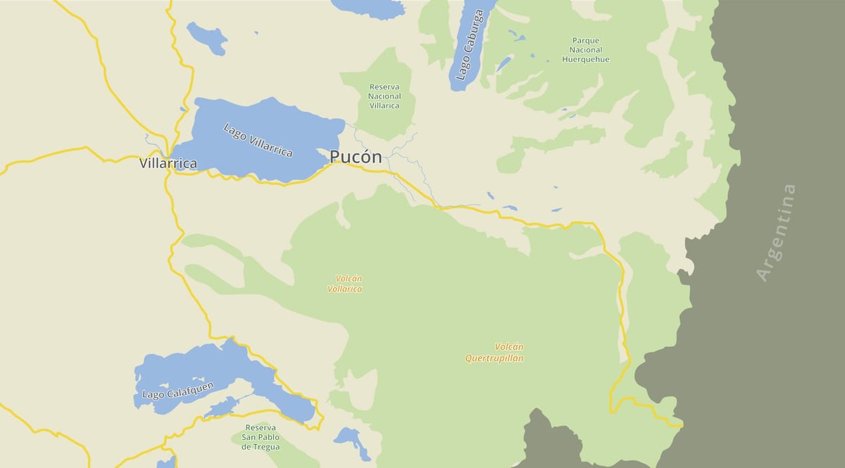 ನಕ್ಷೆ pucon ಚಿಲಿ